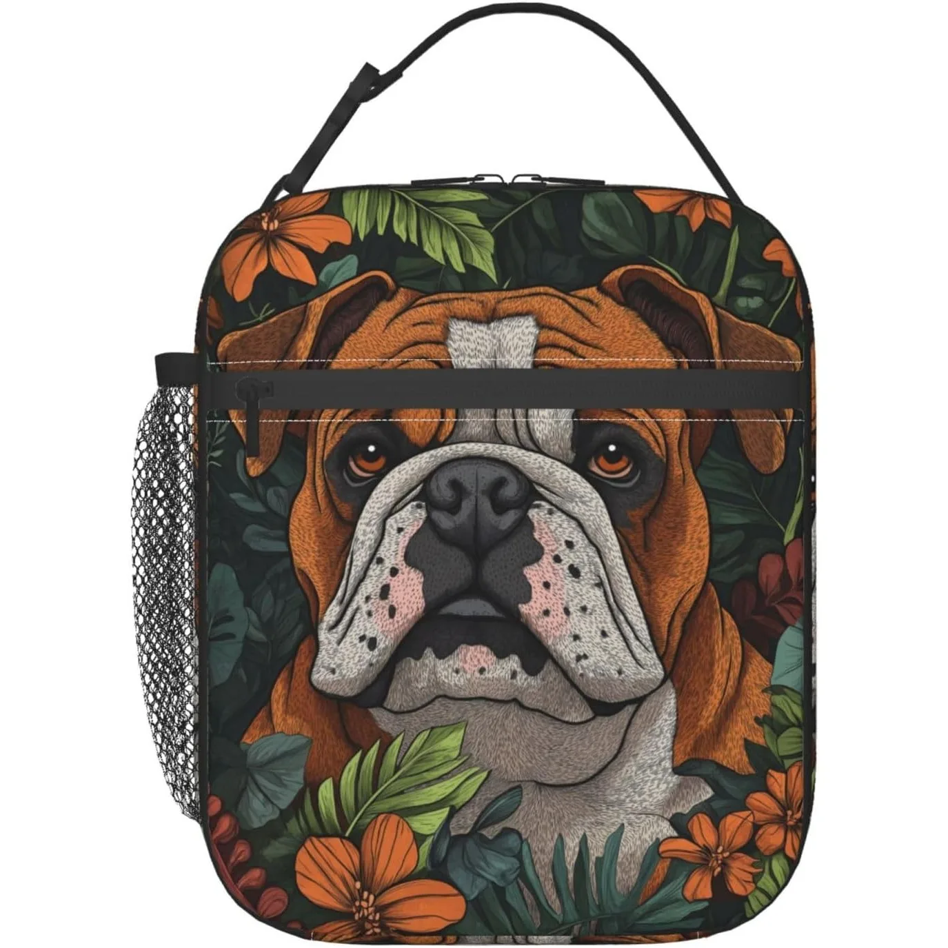 صندوق غداء لطيف على شكل باندا أحمر قابل لإعادة الاستخدام وحقيبة غداء محمولة وحقيبة غداء مقاومة للماء