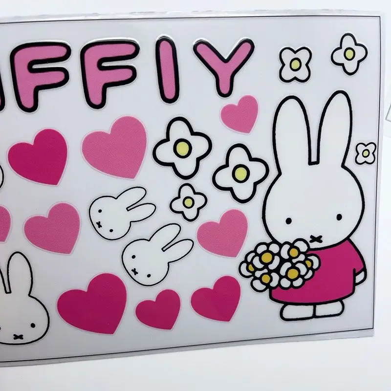 Neue Cartoon Miffy Anime-Charakter Aufkleber, Kreative Kawaii DIY Doodle-Planer Wasserfeste Dekorative Sticker – Detail 5