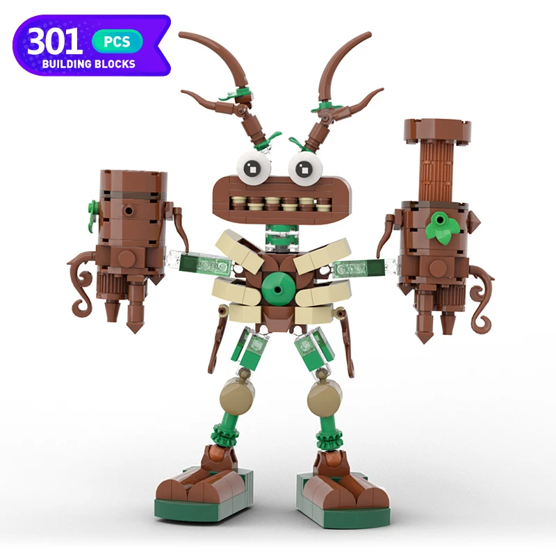 

MOC Game Series Singinged Monstersed Action Figure Building Blocks Building Models Monsters Wubbox Bricks Toys Children Gifts