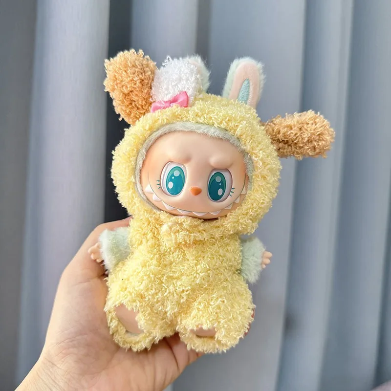 Second-generation blind box LabubuBU clothes vinyl face pendant LABUBU sitting party series cute baby clothes blind box toys