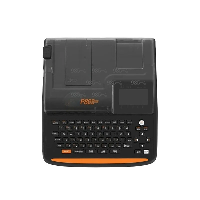 P800 Portable Tube Label Printer Automatic Electronic Wire Number Machine With Ribbon Sticker