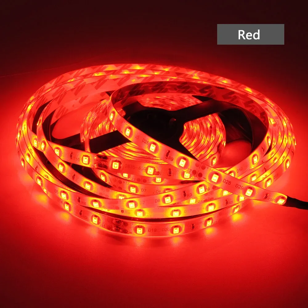 New 5meter/pack LED Strip Light Garland Gaskets 5m SMD 2835 Flexible DC 12V Diode Tape Wire Christmas Lamp 300LEDs