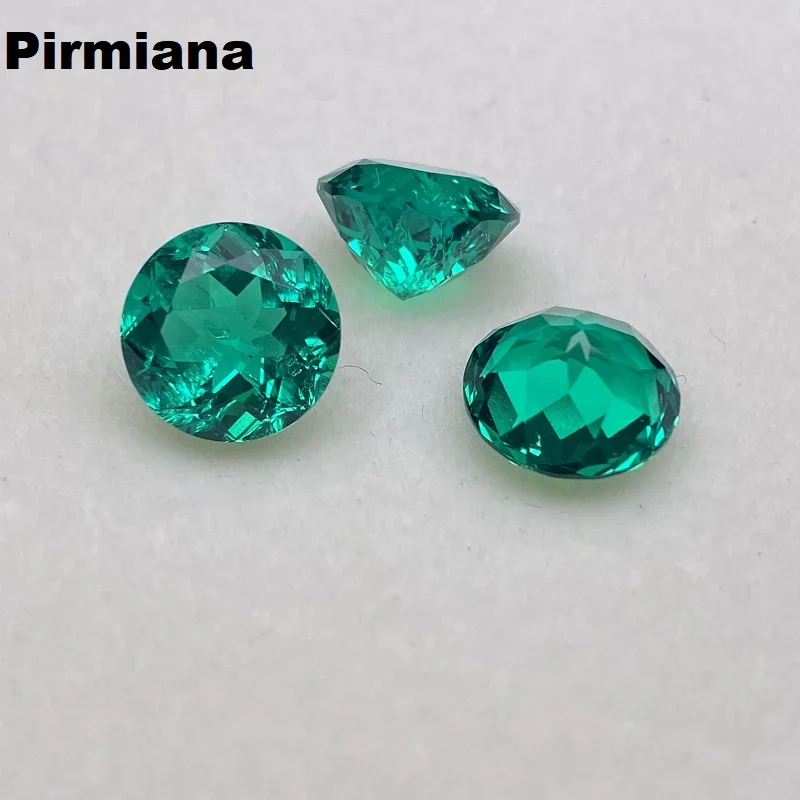 

Pirmiana Columbia Color Lab Grown Emerald Hand Made Gemstone for Jewelry Rings Earrings Making