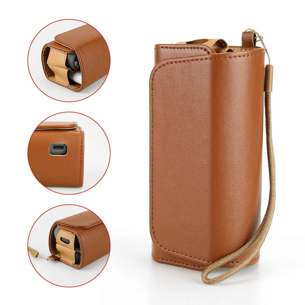 Protective Leather Storage Bag for IQOS ILUMA 3.0 DUO Portable Little Sheep PU  Case to Electronic Cigaretts Accessories