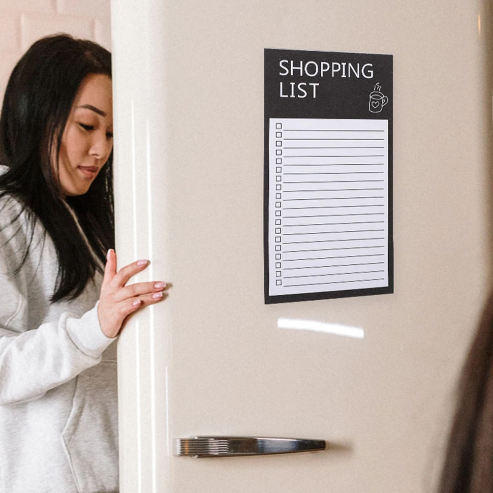 3 Books Shopping List Magnetic Notepad For Fridge Full Magnet Back Notepad Shopping List Planner Grocery Pads For Home Office