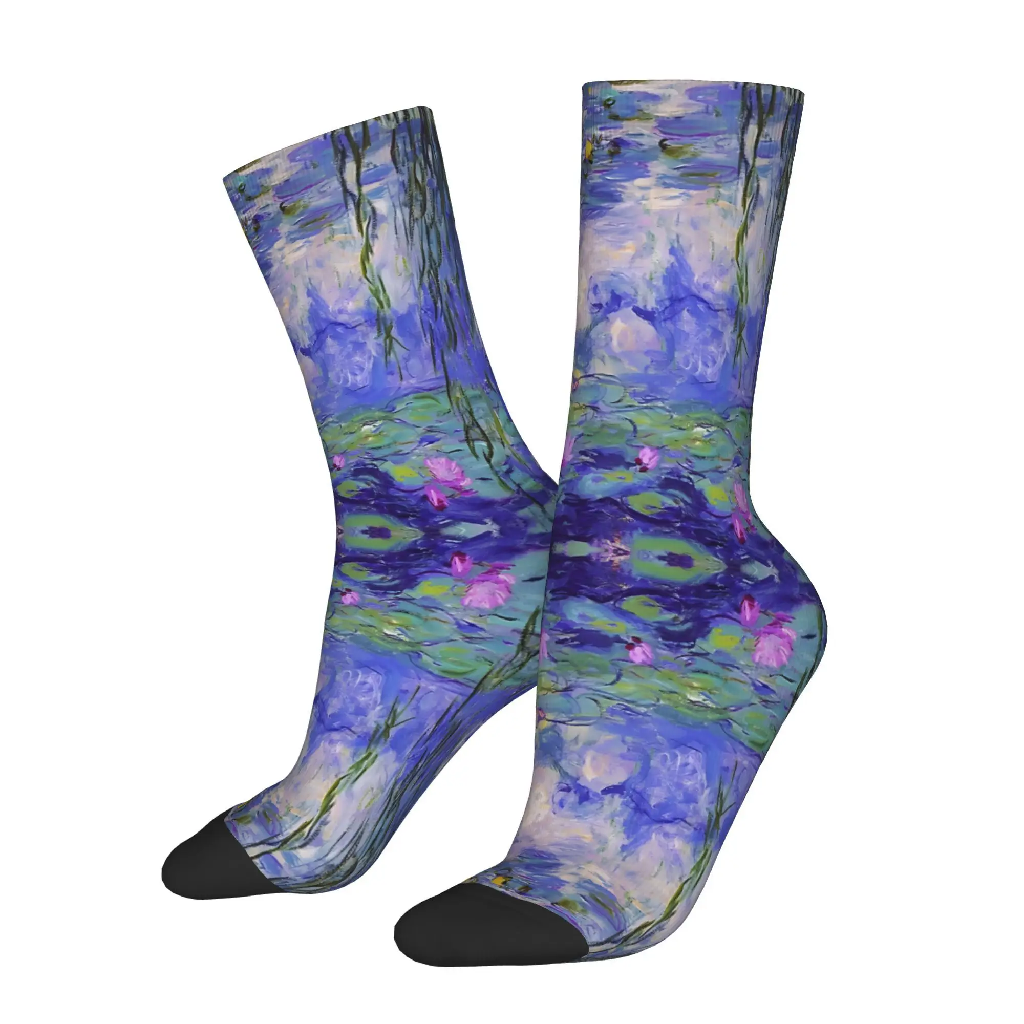 

Water Lilies Kawaii Socks Sports Shopping Hiking Travel Gym Cartoon Pattern Socks