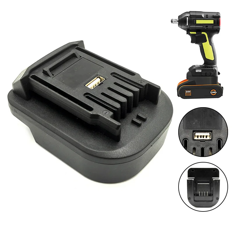 Akumulator konwerter do obsługi Worx 4Pin Orange do obsługi Worx 5 Pin zielony 20V akumulator litowo-jonowy akumulator zapasowy konwerter