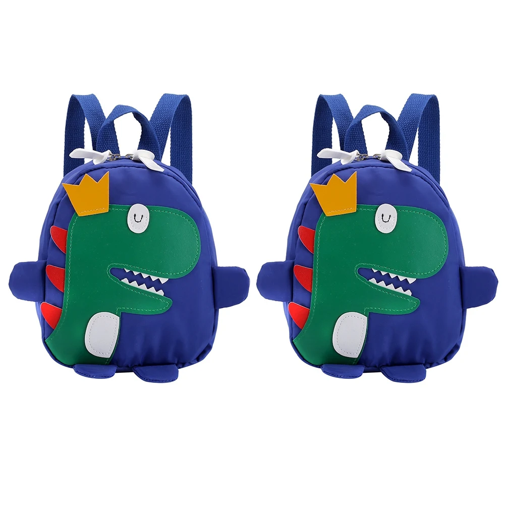 

【SEE】2X Cute Kids Kindergarten School Bag 3D Cartoon Dinosaur Mini Backpack New Baby Boy Girl School Bag Blue