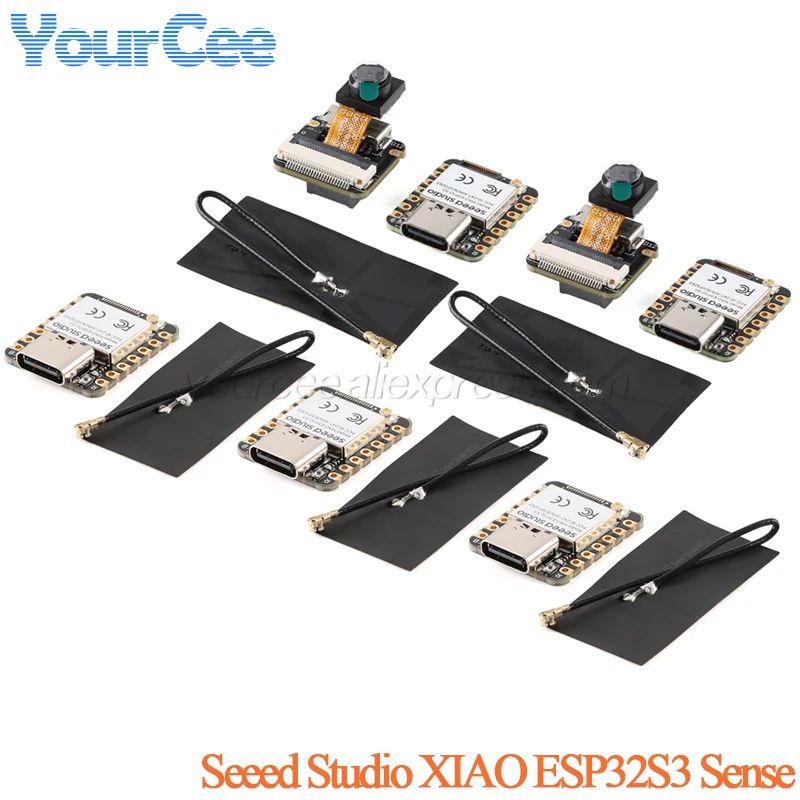 10pcs/1pc Seeed Studio XIAO ESP32S3 Sense Seeeduino ESP32-S3 2.4G WiFi BLE Mesh 5.0 OV2640 Camera Development Board For Arduino