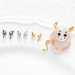 6 Pieces Copper Plated with Genuine Gold Small Tentacle Pin DIY Makes Baroque Pearl Accessory Materials for Jewelry Accessories