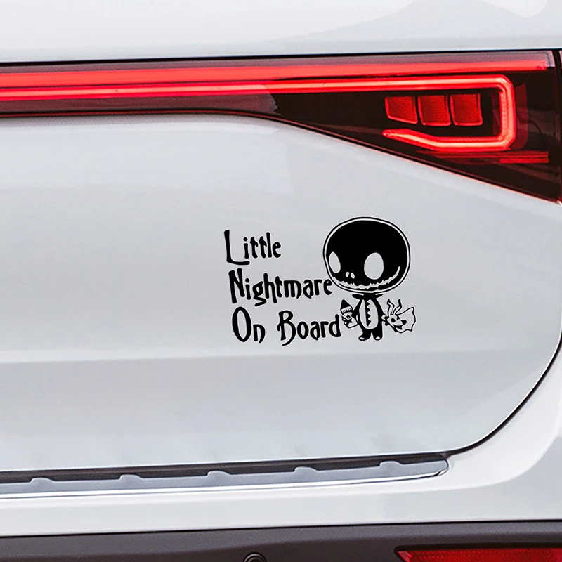 Little Nightmare On Board Stickers For Car Supplies Car Exterior Accessories Stickers Vinyl Waterproof Baby On Board Car Decals