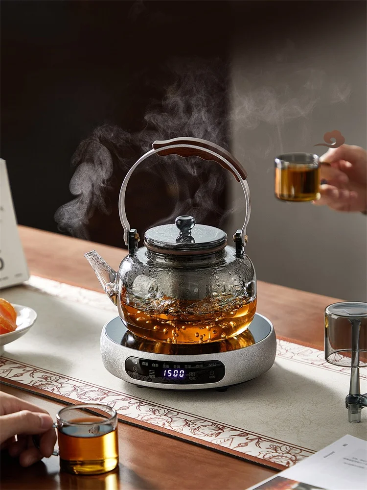 

Touch Miss Glass Cerc Stove Set Pure Titanium Inner Vel High Temperature Resistant Tea Kettle Home Use