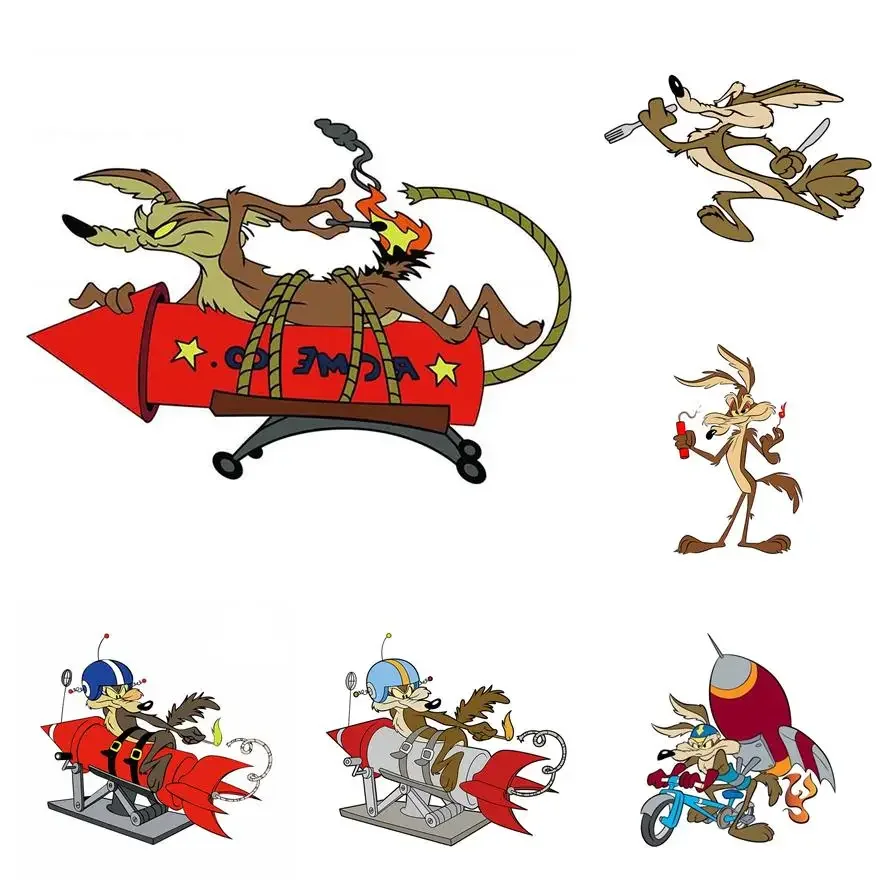 

Cartoon Rocket Animals Vinyl Decal Funny Car Styling Waterproof Auto Motorcycle Car Accessories