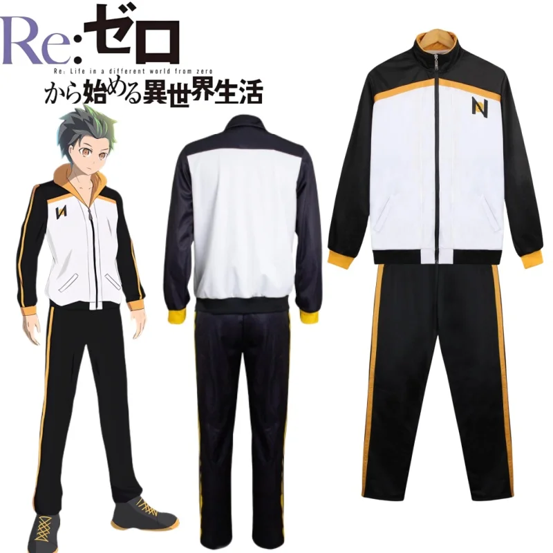 

Re：Life in A Different World From Zero Athletic Set Cartoon Natsuki Subaru Wear Sweatshirts Trousers Casual Fashion Holiday Gift