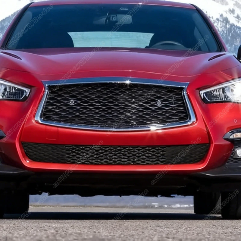 For Infiniti Q50 2014 2015 2016 2017 2018 2019 2020 2021 2022 Car Front Bumper Lower Grille Radiator Grill Body Modification Kit