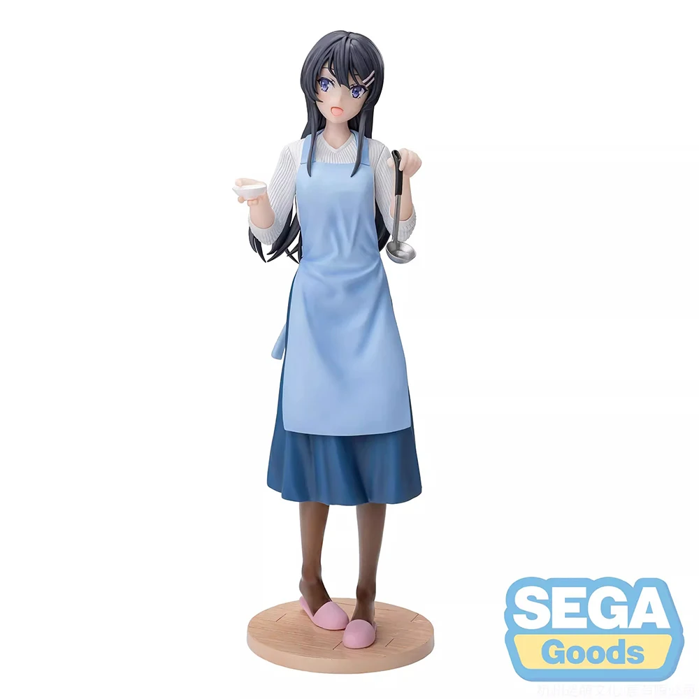 Original SEGA Luminasta Mai Sakurajima (Apron Ver.) (Rascal Does Not Dream of Bunny Girl Senpai) 21cm Anime Model Figure Toys