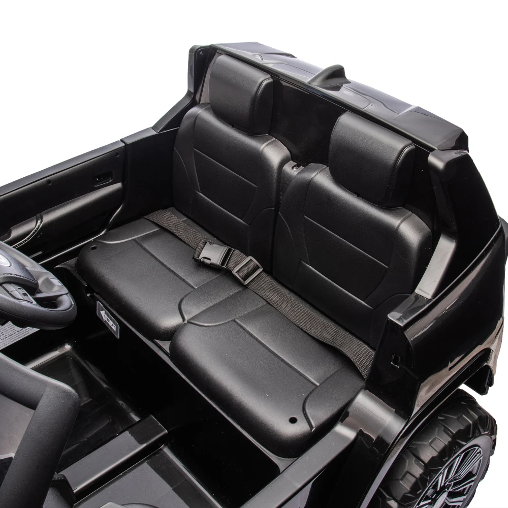 Auto Eléctrico para Niños de 24V con Dos Asientos y Control Parental, Ancho del Asiento 20 Pulgadas, Bluetooth, Música MP3, Velocidades de 1.86-3.11 MPH