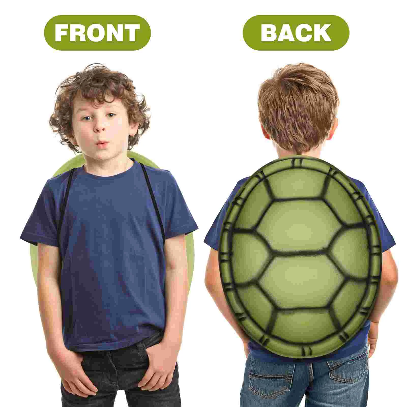 2 Pcs Eva Turtle Shell Turtles Props Costume Rucksack Toys Inflatable Halloween Party Favors Tortoise Shells Costumes Baby Kids