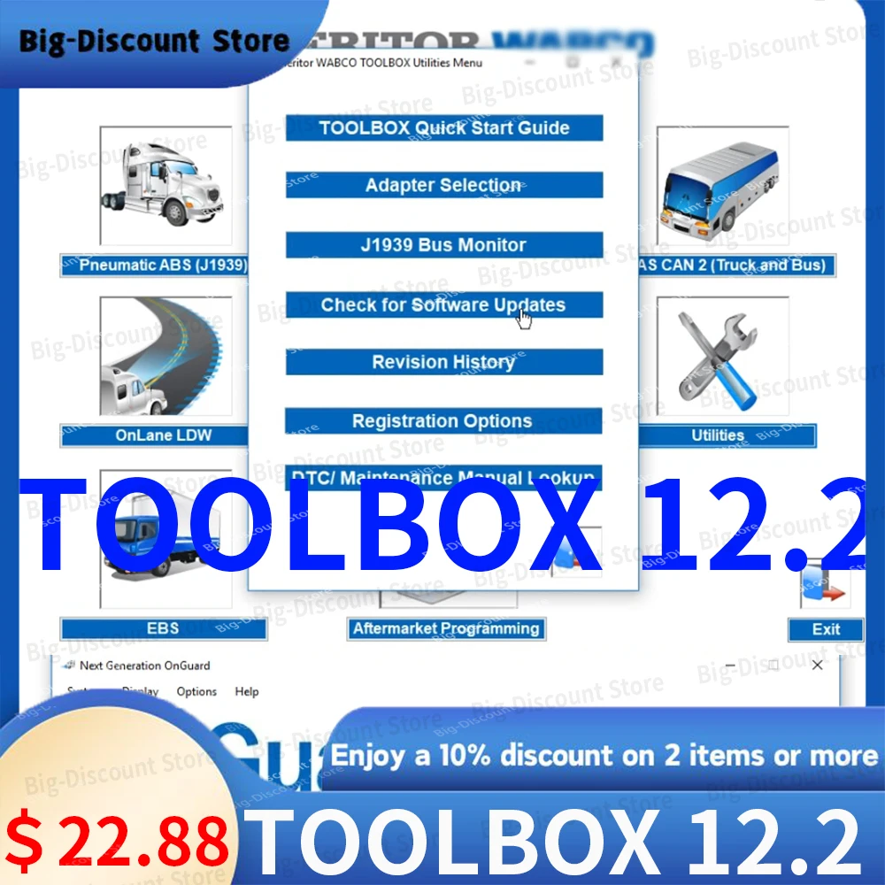 

Meritor WA-BCO TOOL-BOX 12.2 Crack Unlimited service information Maintenance Manual Diagnostic For tractor trailer ​Updata 2016