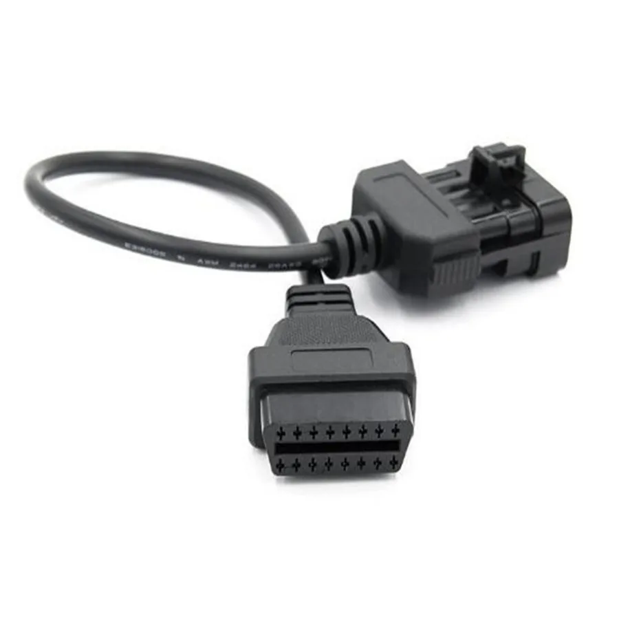 OBD2 10pin to 16pin Cable for Opel 10Pin To OBD2 16Pin Female Cars Diagnostic Connector Adapter OBD OBD II for Opel 10 Pin