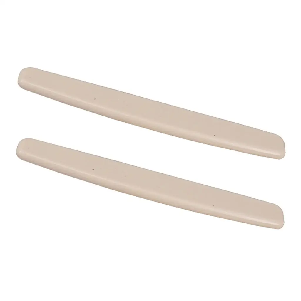 2 Piece Bridge Saddle And Nut Set Acoustic Guitar Parts (beige)