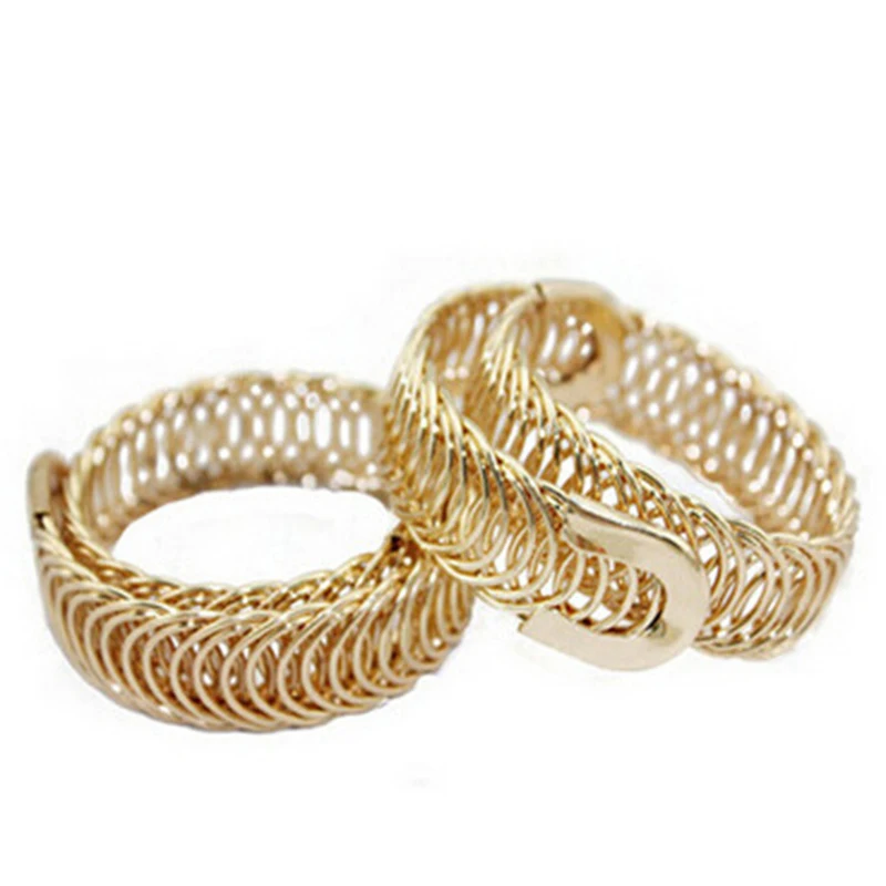 Punk Style Adjustable Open Bracelets & Bangles for Women Sexy New Fashion Charm Metal Braided Bracelets Party Jewelry Gifts