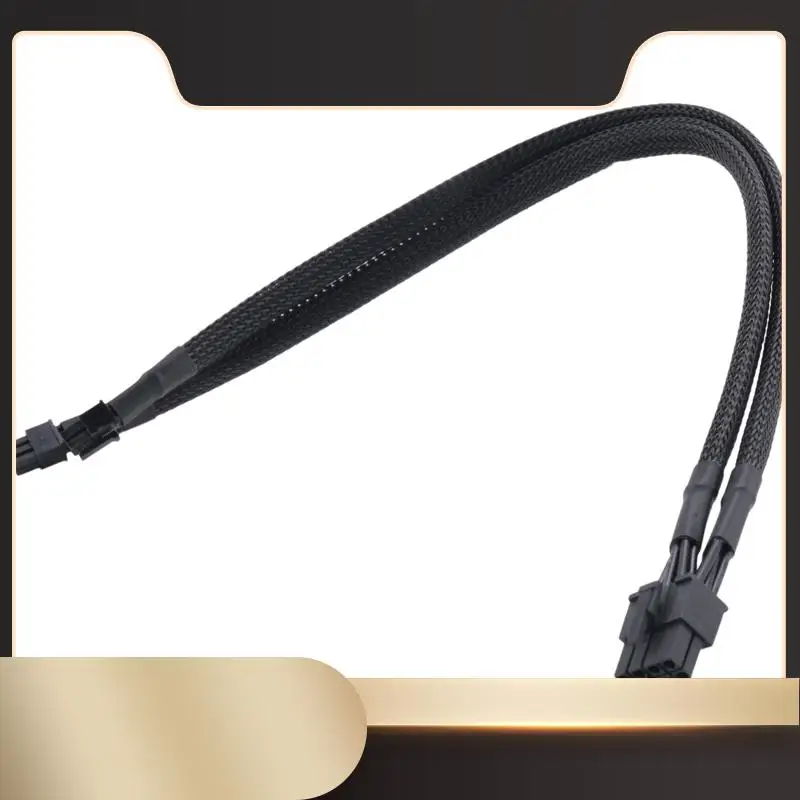 

Двойной мини-6-контактный на 8-контактный адаптер питания для видеокарты PCI Express, кабель с рукавами для Mac Pro Tower/Power Mac G5 15-дюймовый-N36R