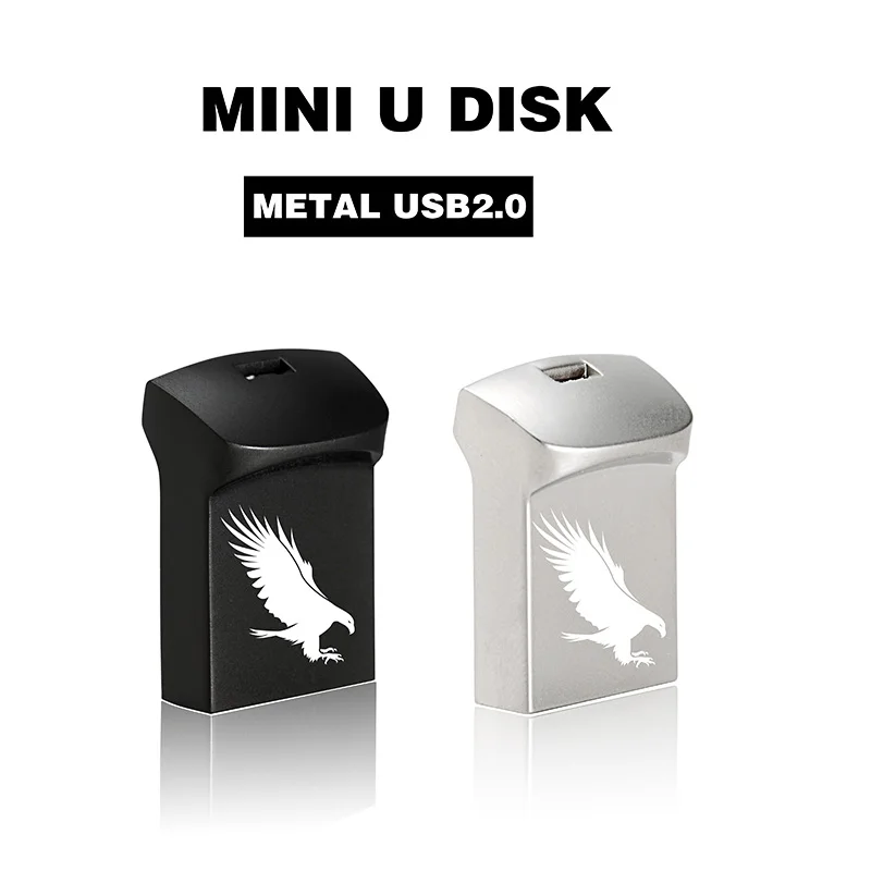 Clé USB haute vitesse avec logo Eagle, clé USB en métal, capacité réelle, clé USB, disque U portable, 8 Go, 16 Go, 32 Go, 64 Go, 4 Go