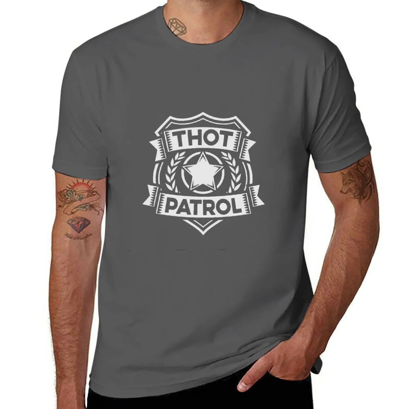 

New Thot Patrol T-Shirt vintage clothes black t shirt designer t shirt men