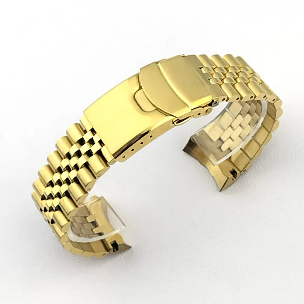 22mm voor massief roestvrijstalen band heren sportband Srpd Skx007/Skx009 SRPD63K1 Jubilee gebogen uiteinde armband