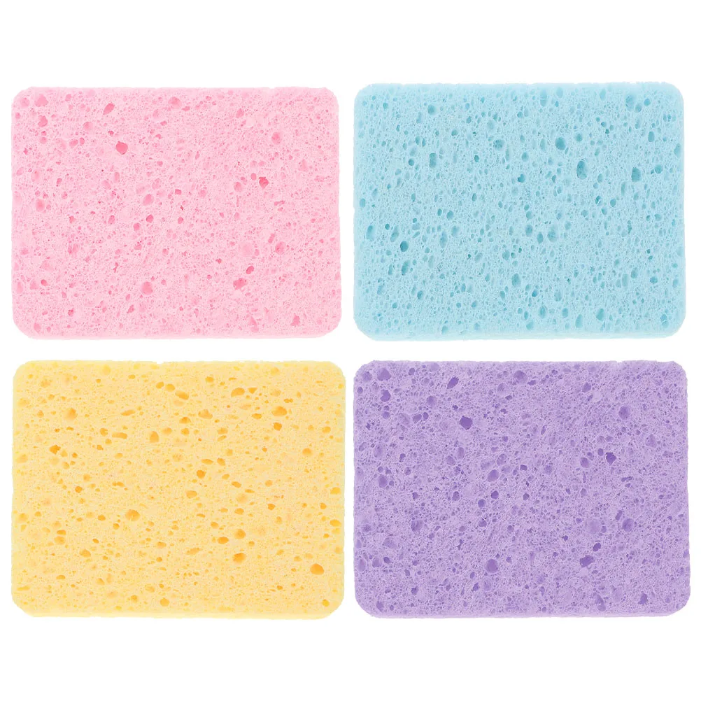 

4 Pcs Watercolor Painting Cleaning Sponge Sponges Brushes for Other Art Supplies Adults Dish