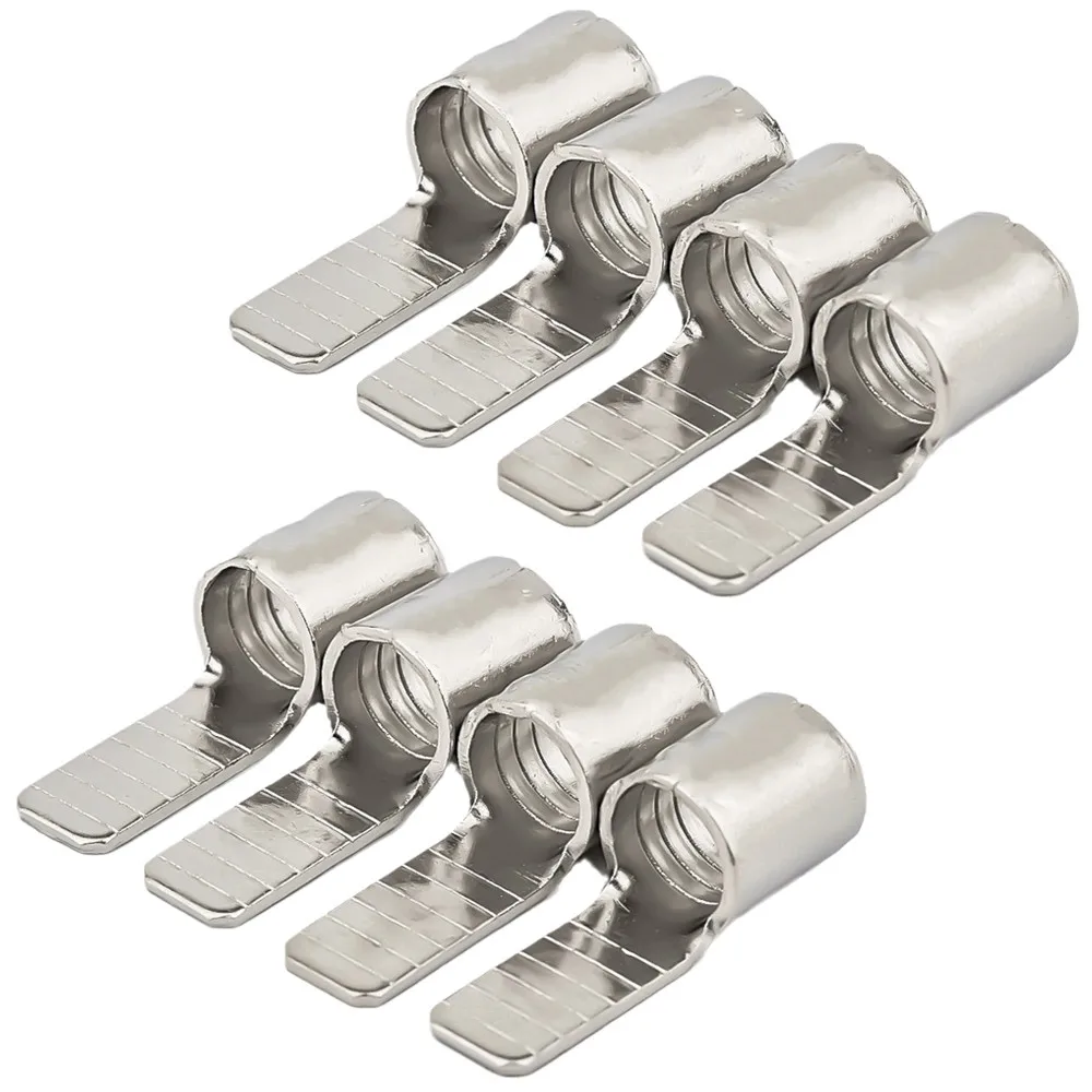 6 uds chapado en rodio C45-4 C45-6 C45-10 C45-16 inserto cuadrado DZ47 Pin abierto en forma de cobre junta de soldadura nariz extremo prensado en frío