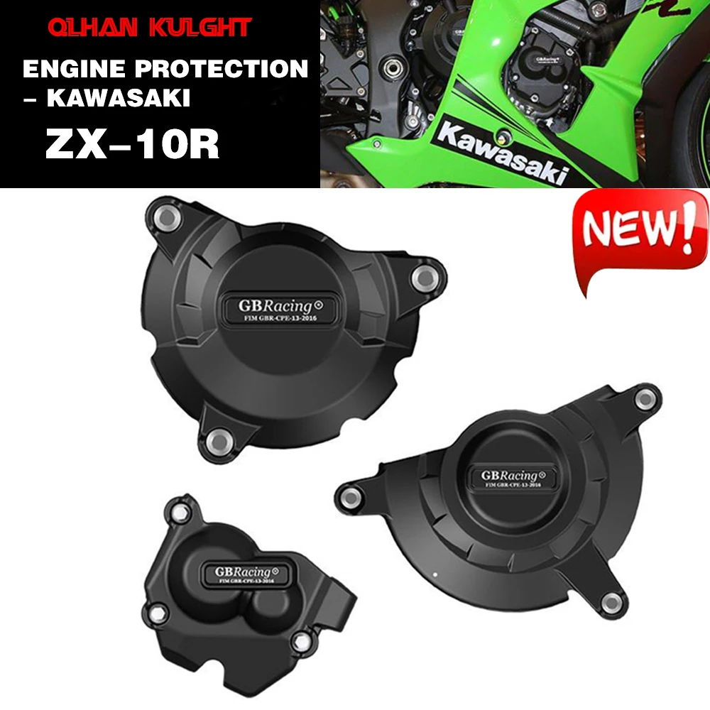 

Engine Case Protector Guard For GB Racing Protection For Kawasaki Ninja ZX-10R ZX10R 2011 2012 2013-2022 Motorcycle Engine Cover