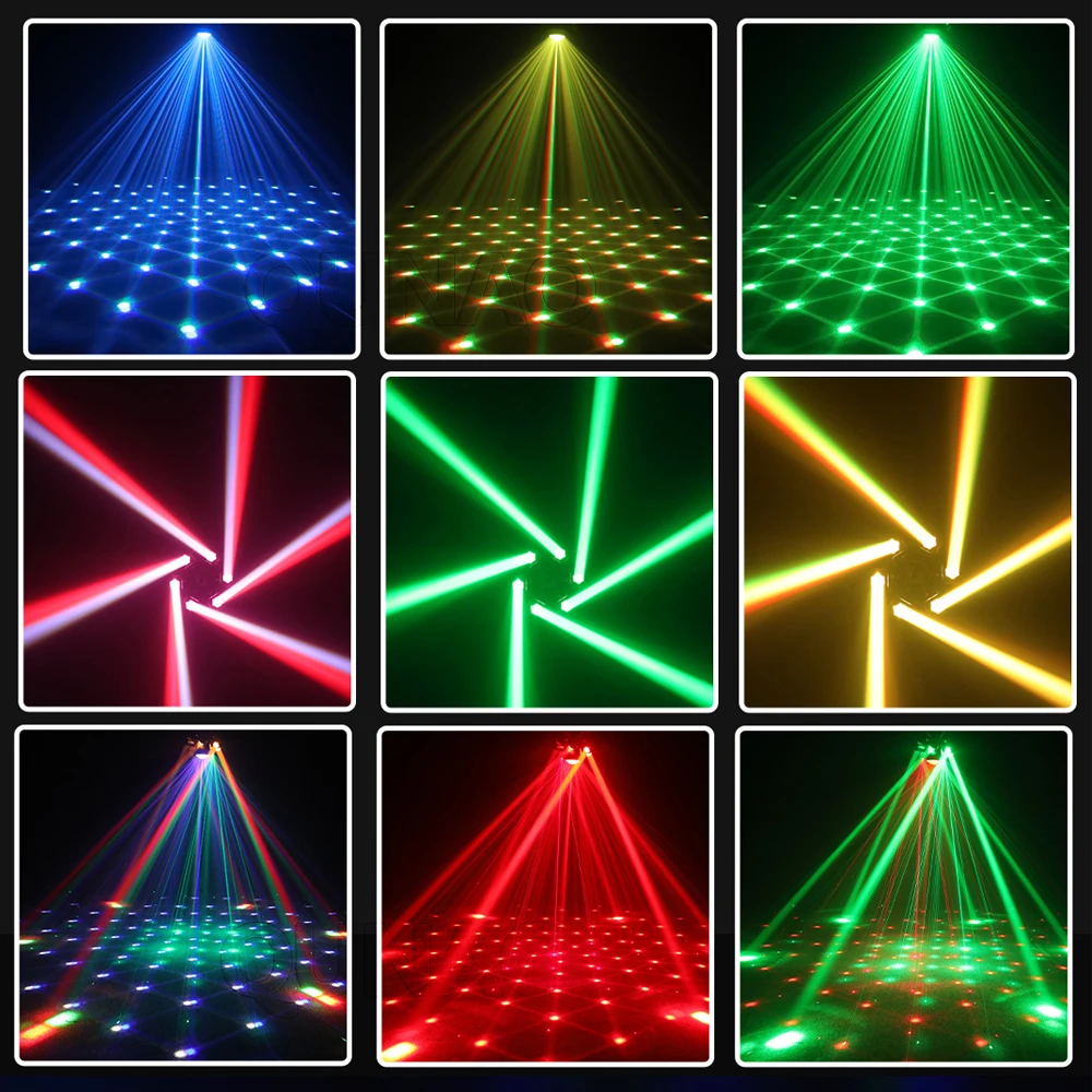 Imagem -03 - Led Moving Beam Lights Rgbw Equipamento de dj Clube Bar Dmx Iluminação Palco Rgb Home Party dj Disco Laser Magic Ball Novo 120w