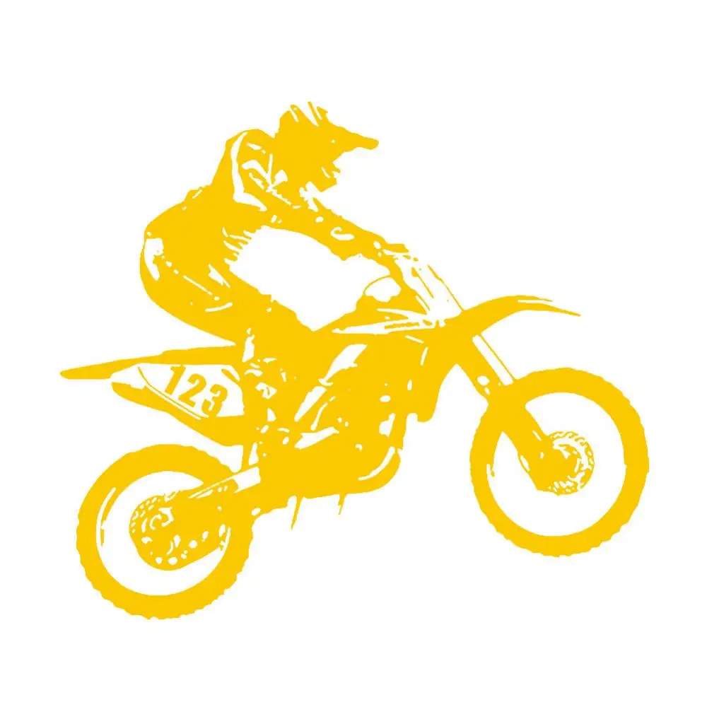 Motocross Stunts Motorcycle Reflective Car Truck Vehicle Decals Sticker Decor