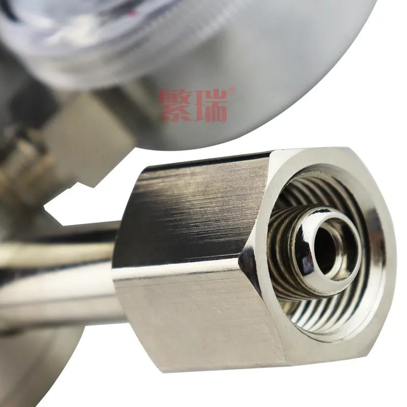 YB12R-0.6T brass electroplating standard gas pressure regulator