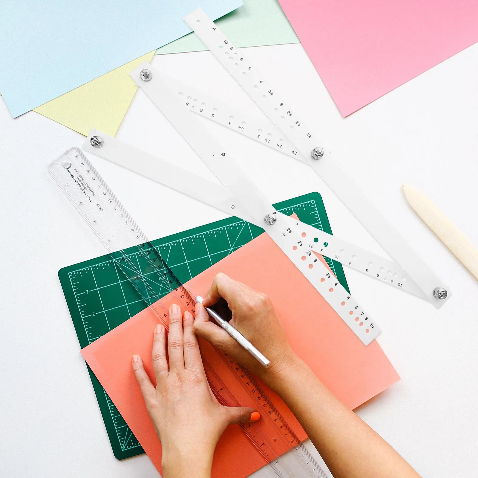 Professional Drawing Ruler Precision Scale Rule for Home Office Students Teachers Engineers Accurate Measurement