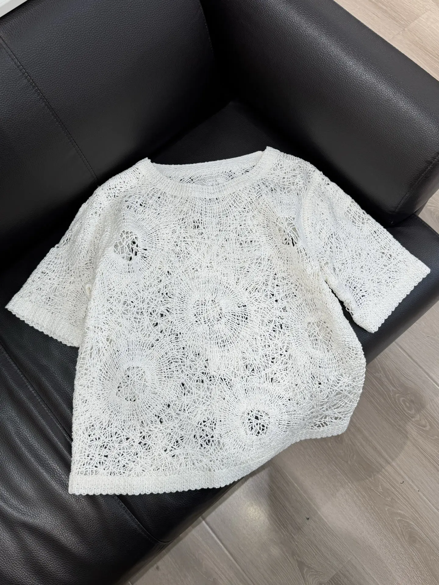 2026 Early Spring New Hollow-out Crochet Knit Cardigan, Spring/Summer Style, Outerwear, Vacation Style, Retro Cover-up