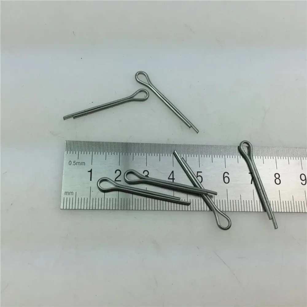 100pcs 304 stainless steel split pin, locking pin,For GN250 motorcycle front axle lock pin U-shaped pin steel pin universal