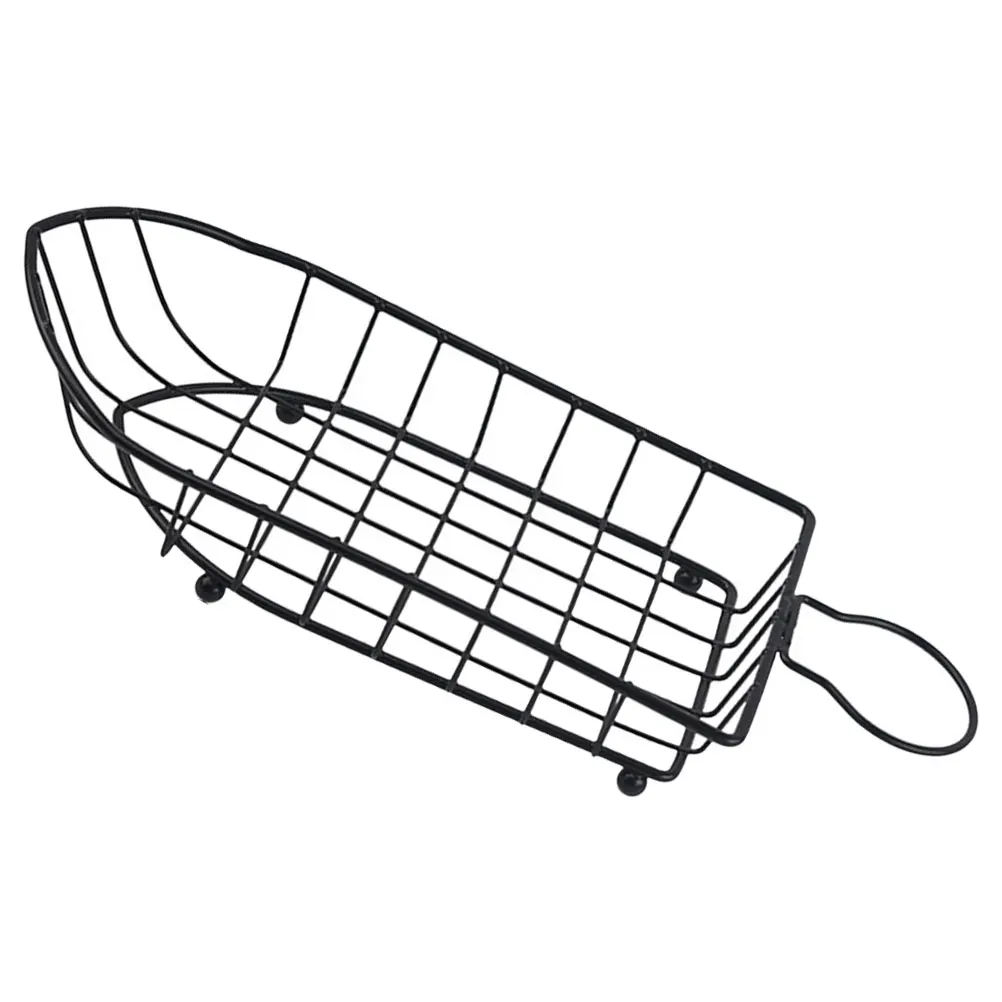 

Iron French Sturdy Material Large Volume Snack Holder Food Container Bread Tray Kitchen Tray For Snack