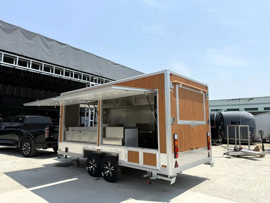 

Carritos De Comida Food Track Icecream Taco Burger Pizza Coffee Trailer Remorque Mobile Fast Food Truck with Full Kitchen