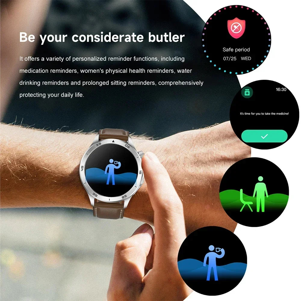 New For OPPO Watch X2 GPS Track Smart Watch Men AMOLED Screen Compass Sports Fitness Waterproof Bluetooth Call Smart Watch 2025