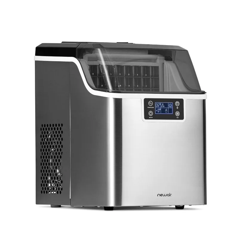 Newair 45 lbs. Portable Countertop Clear Ice Maker with FrozenFall Technology, Custom Ice Thickness Controls, 24 Hour Timer