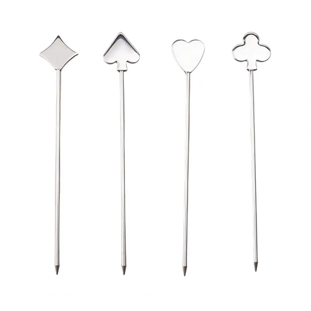 

Metal Martini Cocktail Picks Stainless Steel Cocktail Picks Set for Drinks Appetizers Reusable Olive Skewers for Bartenders