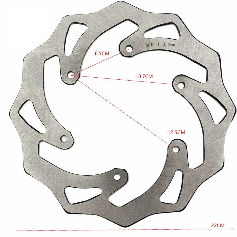 Motorcycle Rear Brake Disc Rotor For SX XC 125 150 250 350 450 EXC XCW 125 150 250 350 450 530 98-20 Brake Disks Pads