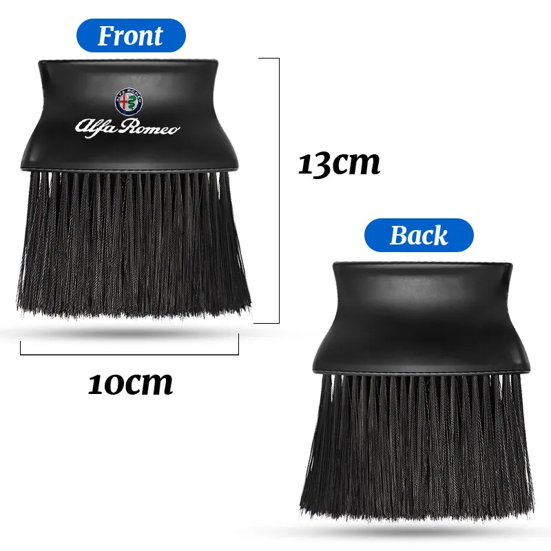 Car Seat Dashboard Air Outlet Wash Brush Clean Up Accessories Stickers For Alfa Romeo 159 147 Giulietta Spider GT Giulia Stelvio