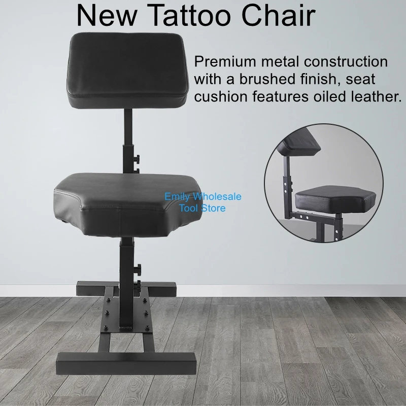 Multi-Function Tattoo Chair Full-Back Work Chair Large Panel Adjustable Height Work Chair Tattoo Equipment