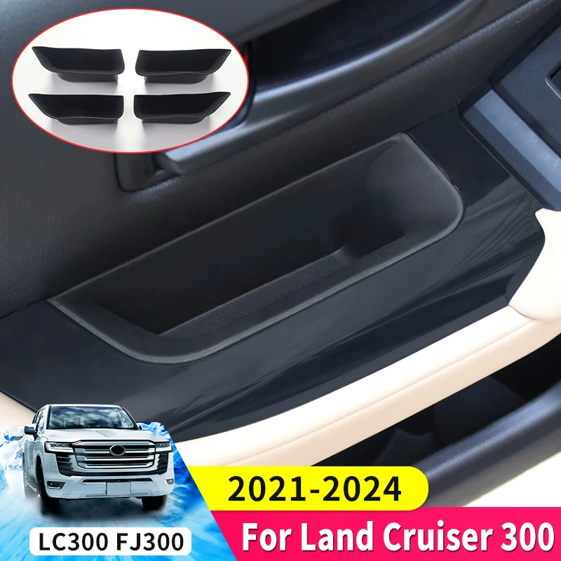 For Toyota Land Cruiser 300 LC300 J300 2021-2024 Door Storage Box Door Slot Organizer Anti Scratch Interior Upgrade Accessories