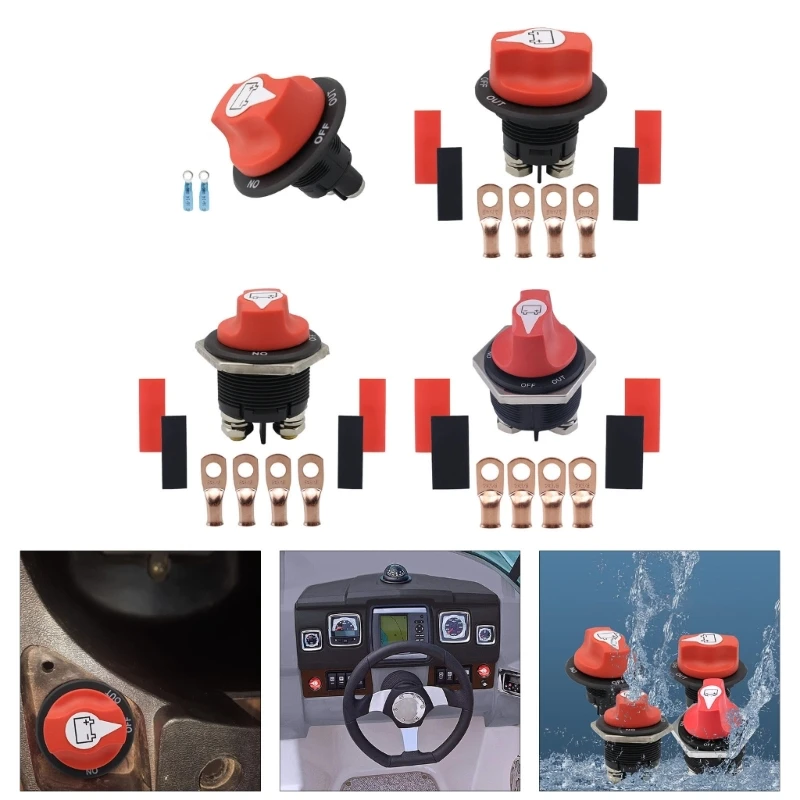 50A/100A/200A/300A Battery Cut Shut Offs Kills for Marine Boat ON Offs Power Battery Switches Isolator