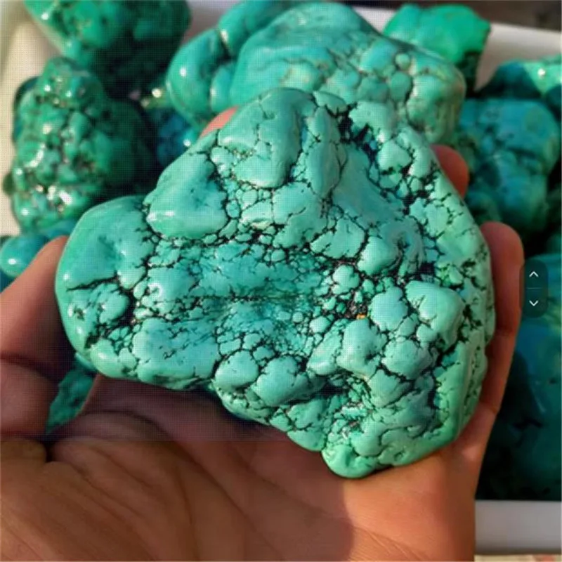 200g Natural Crystal Turquoise Raw Stone Energy Healing Crystal Specimens